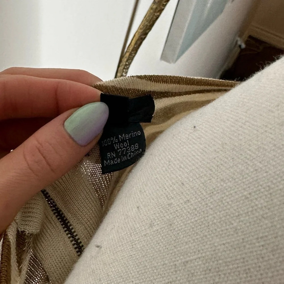 JCrew 100% Merino Wool Animal Print Dress Sz. S - Picture 4 of 5